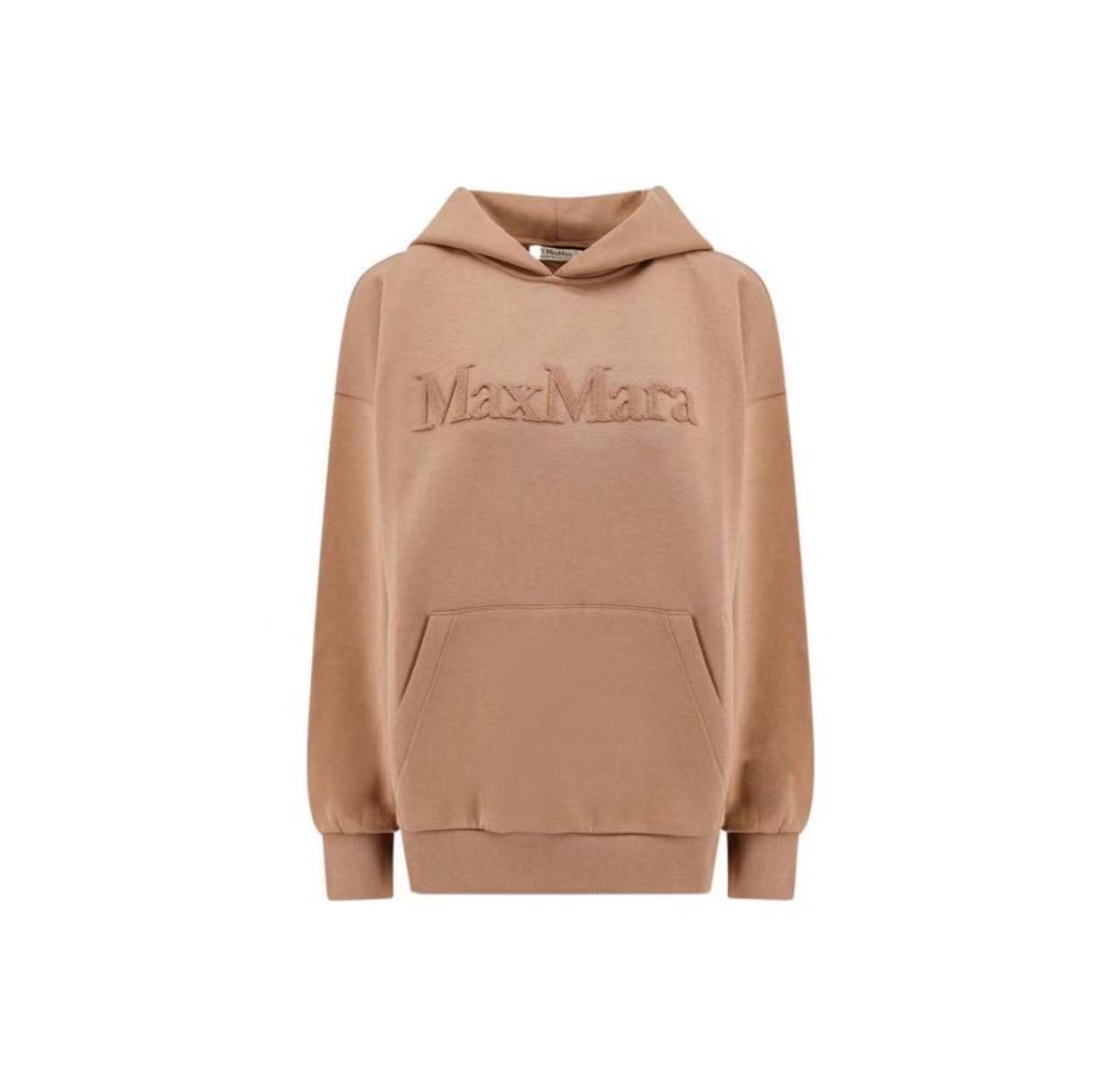 全新未使用 MaxMara 24秋冬 字母长袖帽衫 女款