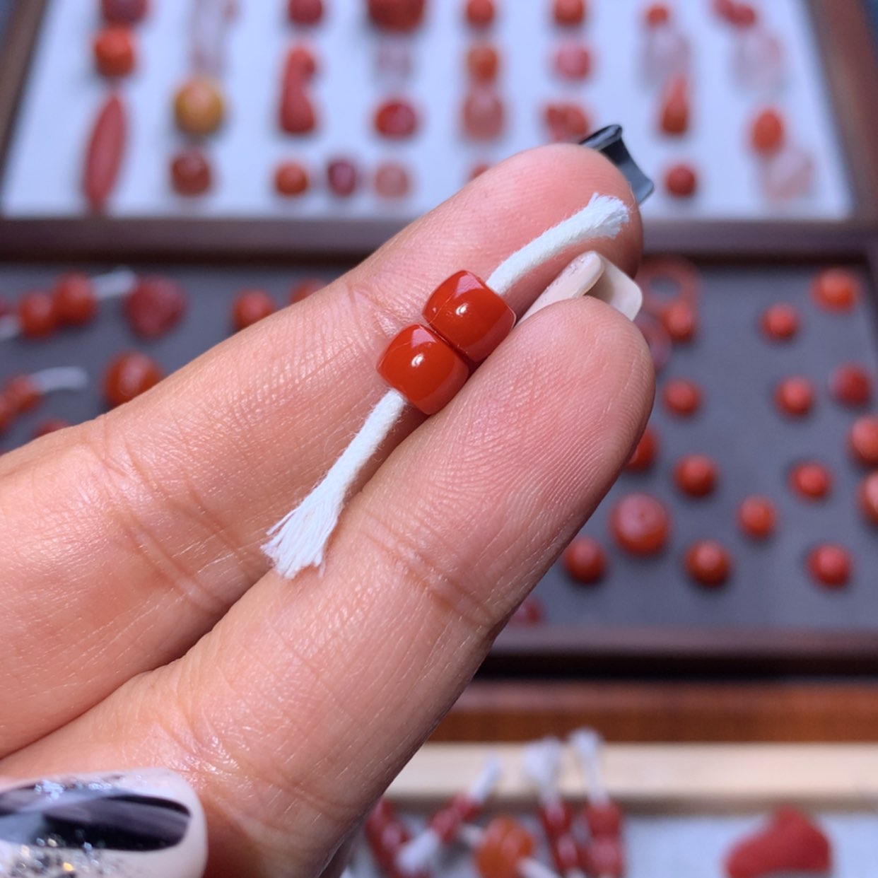 【闪购商品】南红玛瑙6×5直切未镶嵌飞****乐微纹