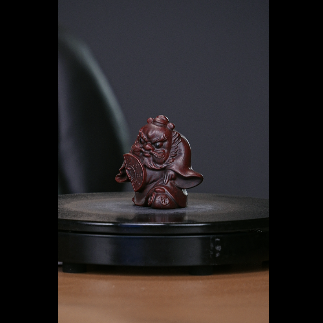 宜兴原矿高端紫砂茶宠摆件-钟馗