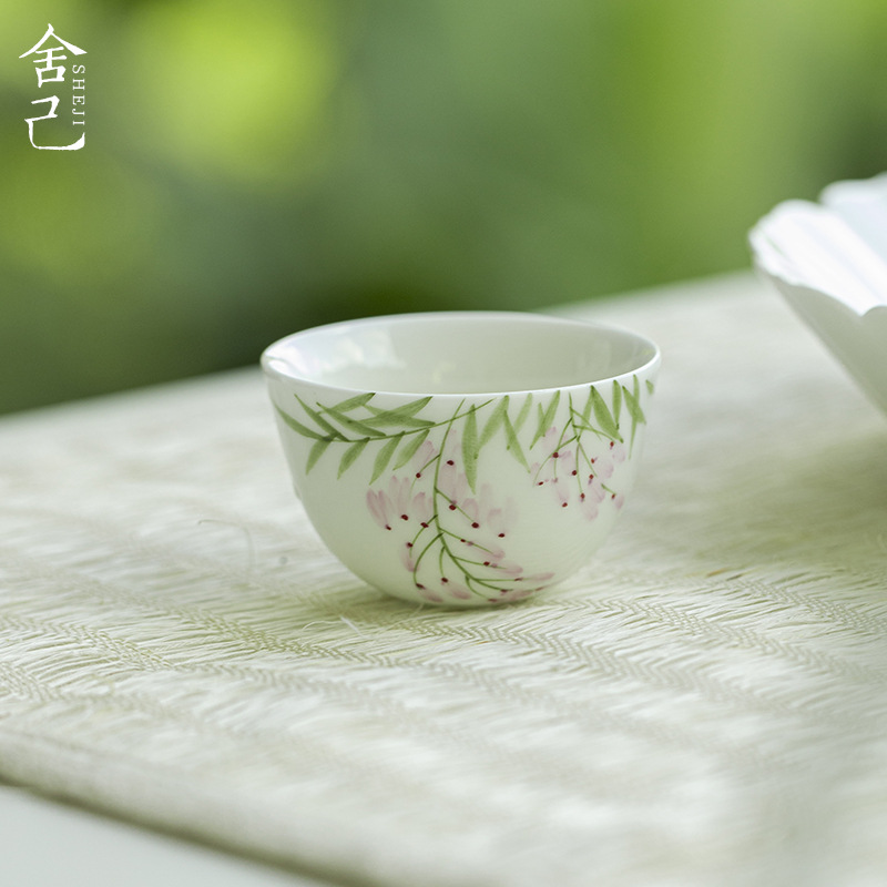 玉泥-云饶紫藤-小圆茶杯