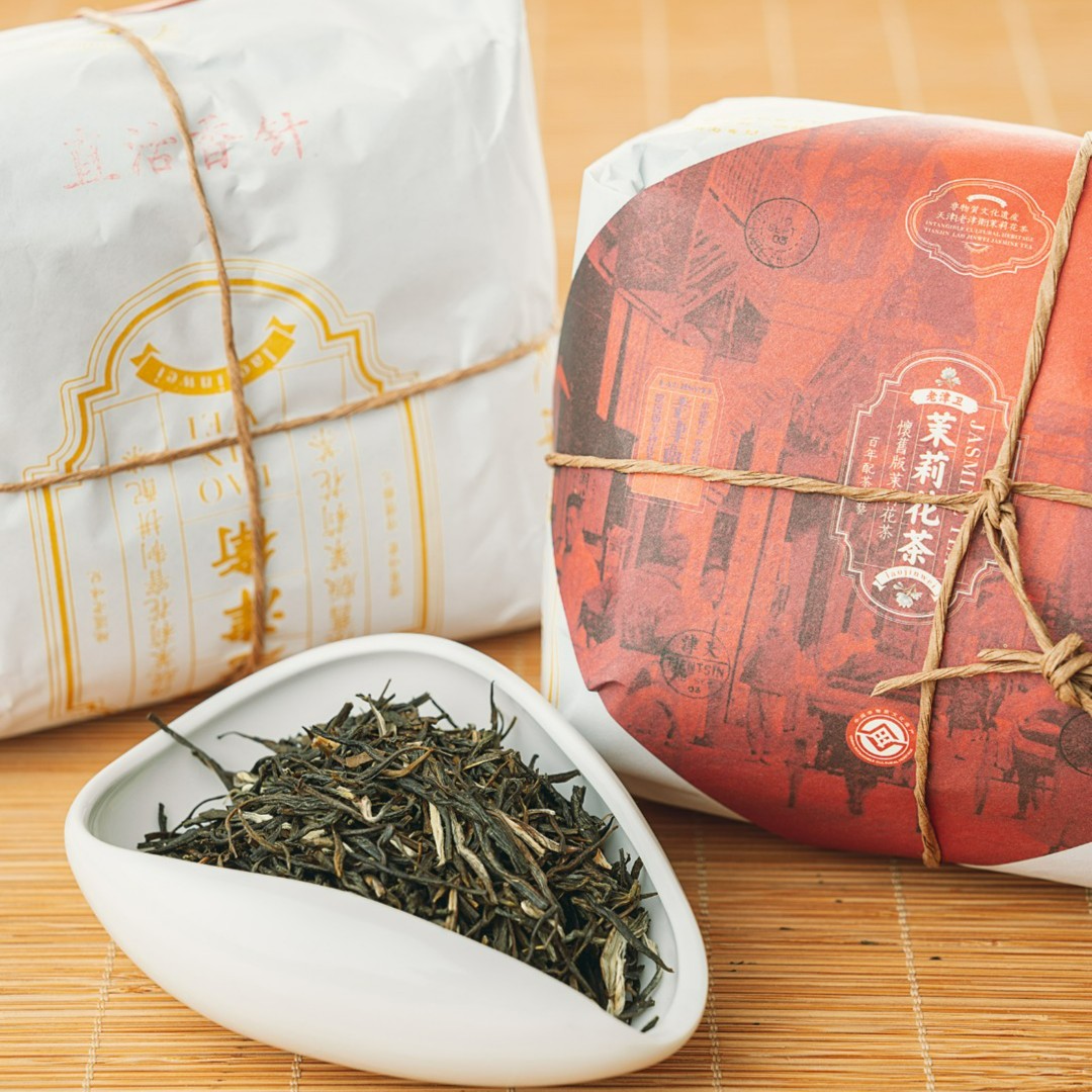 老津衛直沽针新茶7窨浓香拼配浓郁耐泡茉莉花茶口粮茶叶试喝