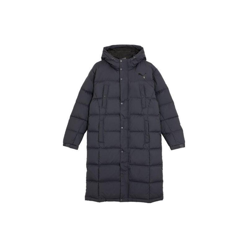 Puma彪马 连帽羽绒服男女冬季 长款藏蓝运动休闲羽绒服 674277-40