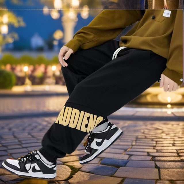 顺丰发货加绒男童秋冬款运动宽松卫裤长裤-[含棉洗水有点浮毛】805