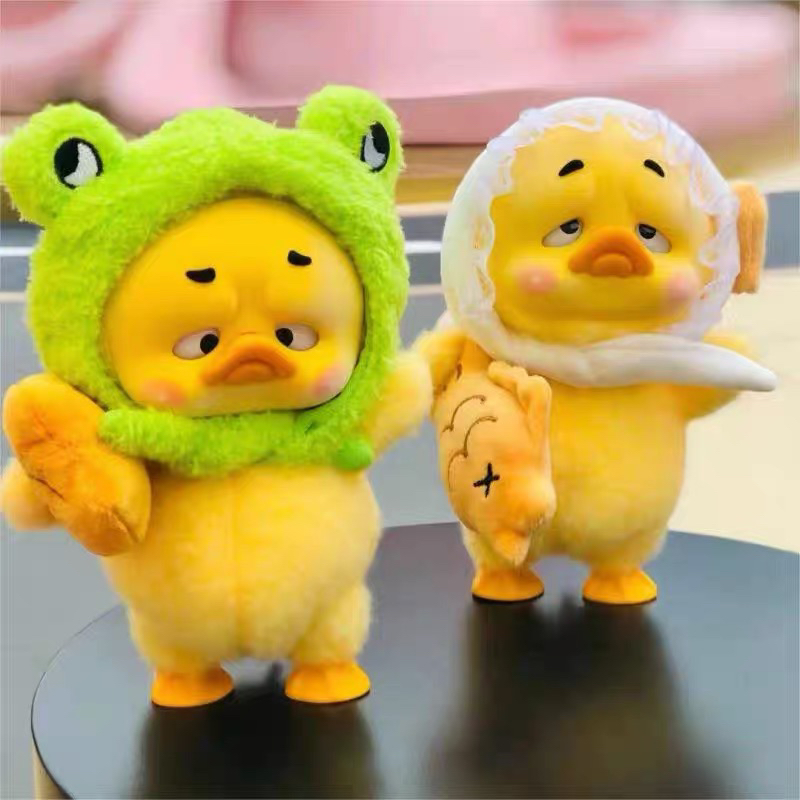 【拆盒】烦人鸭Upsetduck 上班好烦鸭潮流毛绒玩具摆件公仔新品