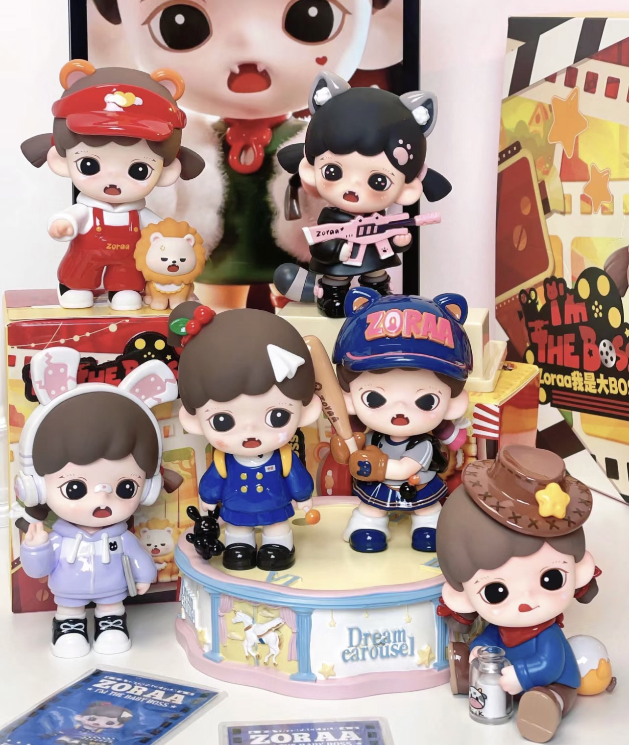 【拆盒】zoraa我是大boss系列盲盒潮玩少女心礼物摆件