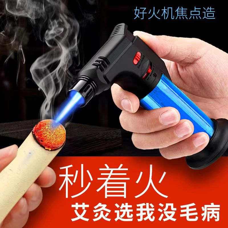 【打火机】耐用点火器艾灸专用多功能工厂直供家用方便高档蓝焰直冲