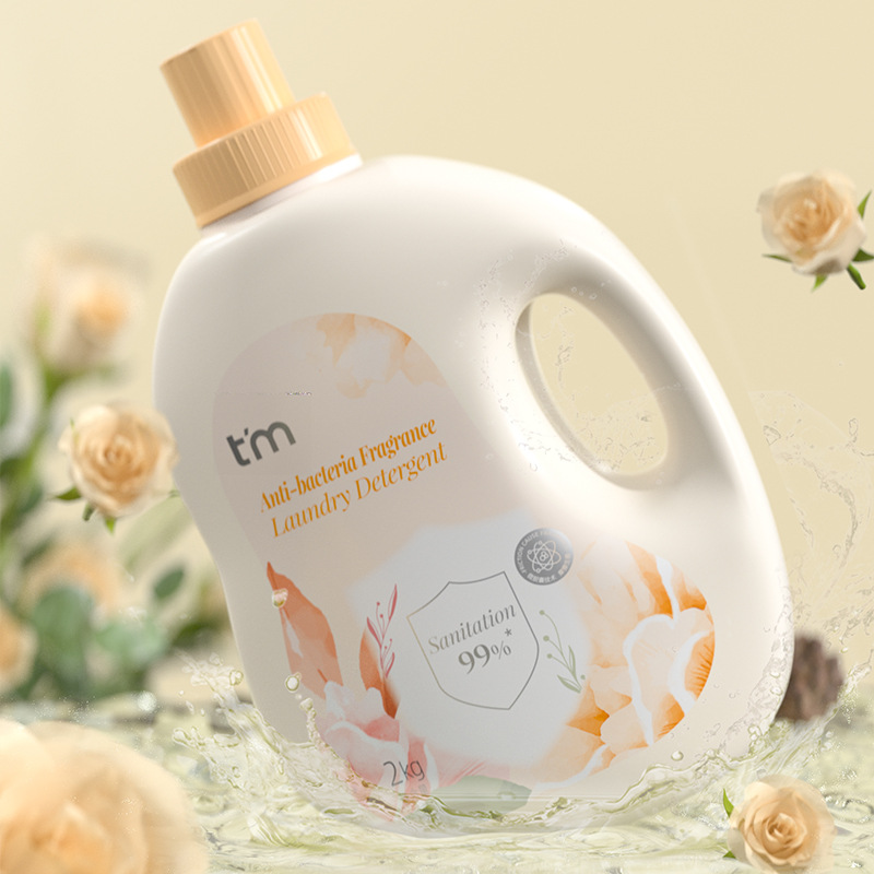除菌香水洗衣液自然花香持久留香家用衣物皂液2KG实惠装厂家批发