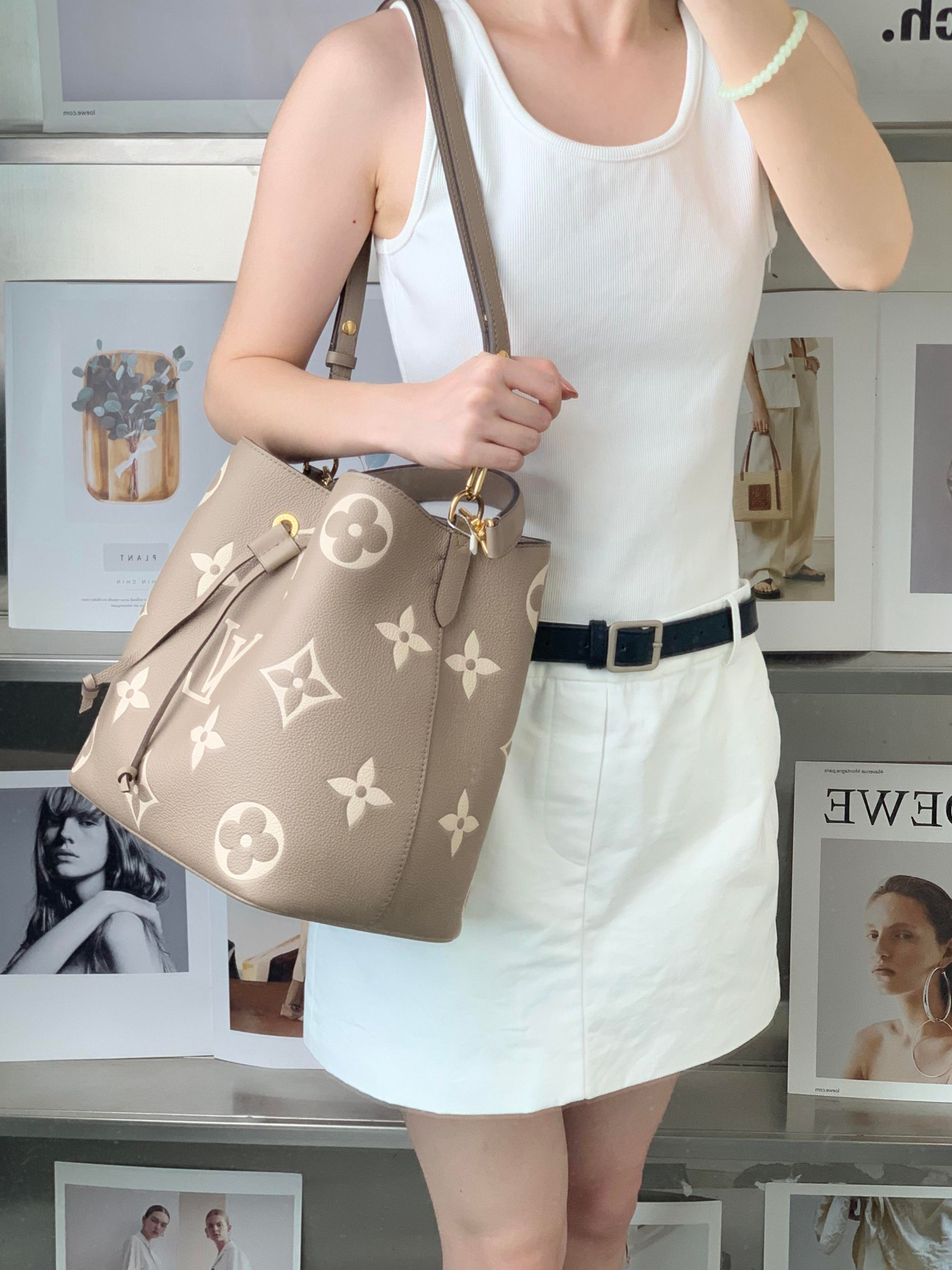 99新 LouisVuitton/路易威登 lv水桶大象灰包/无公价/甄选