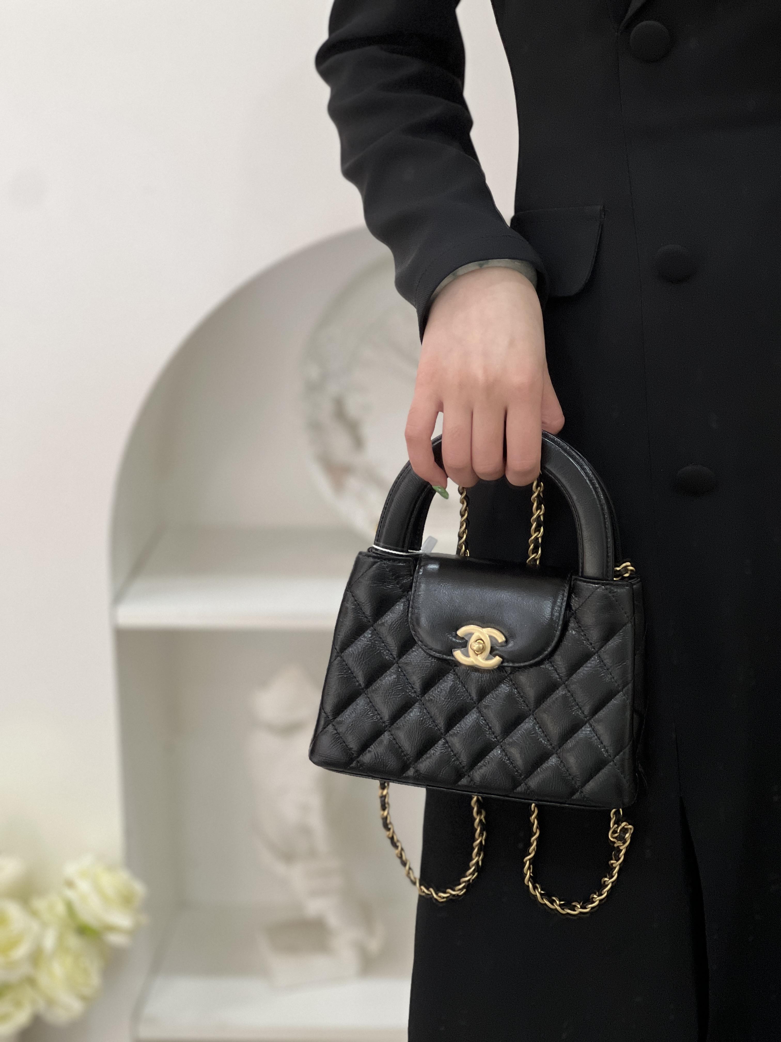 99新 Chanel/香奈儿 香奈儿 25c kelly黑金小号/甄选
