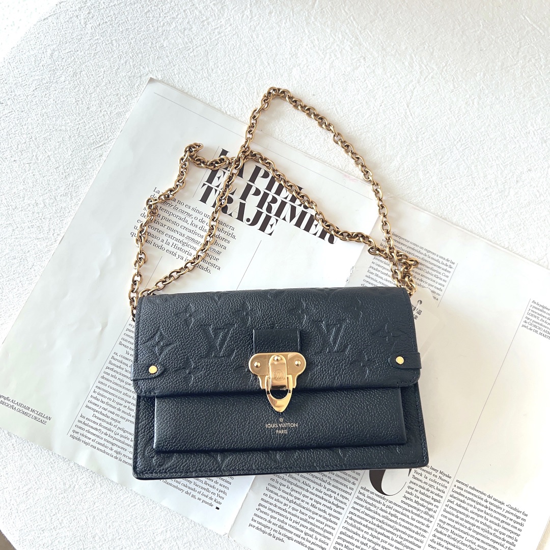 99新 LouisVuitton/路易威登 vavin woc黑金斜挎/无公价/优品