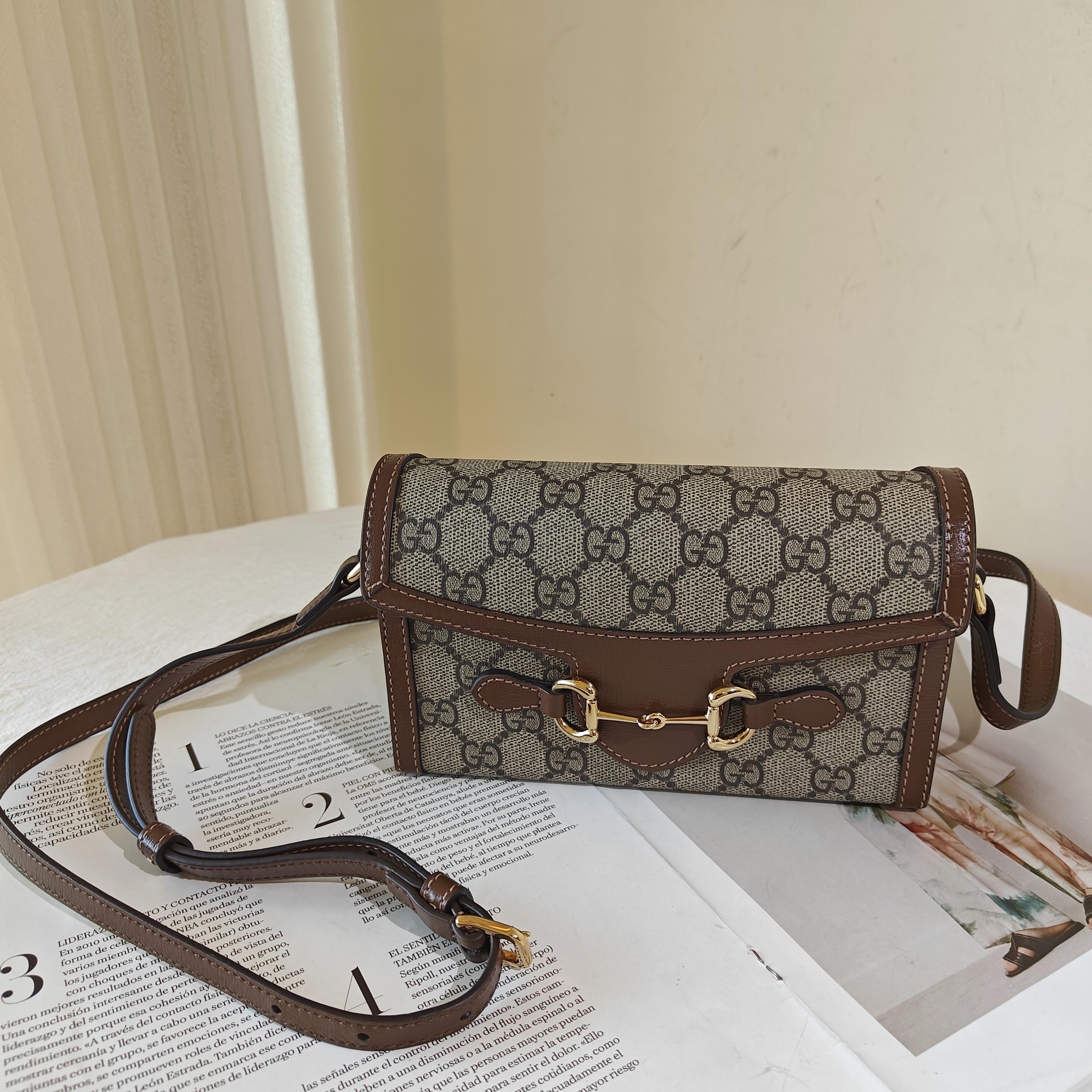 99新 GUCCI/古驰 Gucci 1955 横版手机包/无公价/优品