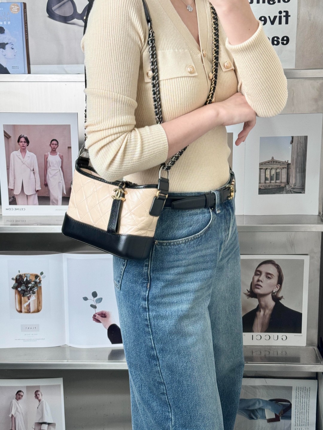 99新 Chanel/香奈儿 chanel 流浪小号 奶茶色/无公价/甄选