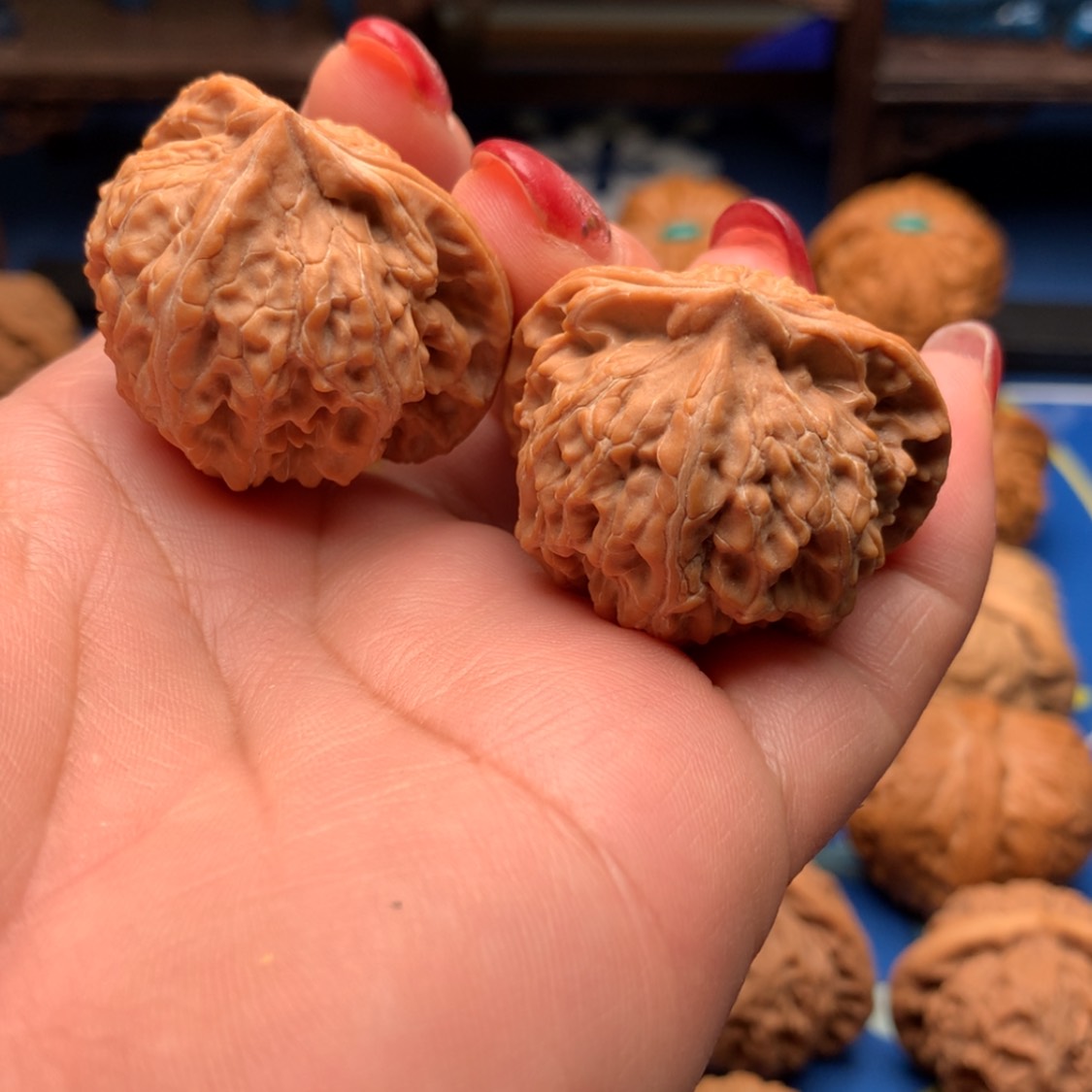 【闪购商品】文玩核桃吊坠一***猫