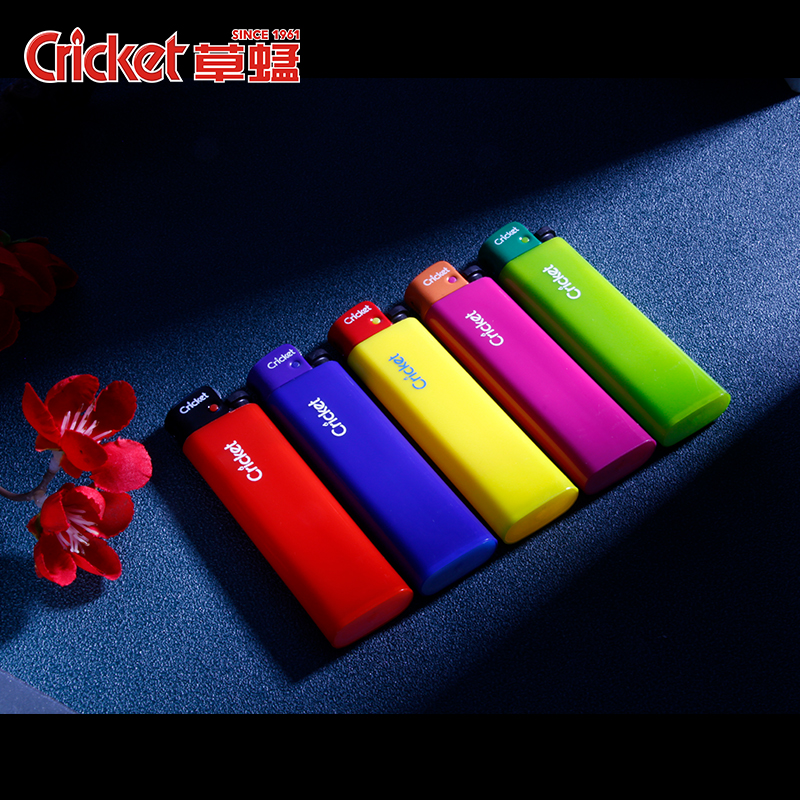 cricket草蜢原装进口尼龙防爆一次性滑轮打火机砂轮老式广告定制