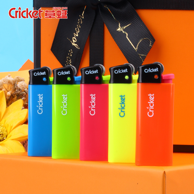 cricket草蜢砂轮打火机刻字印字广告个性创意潮明火滑轮原装防爆
