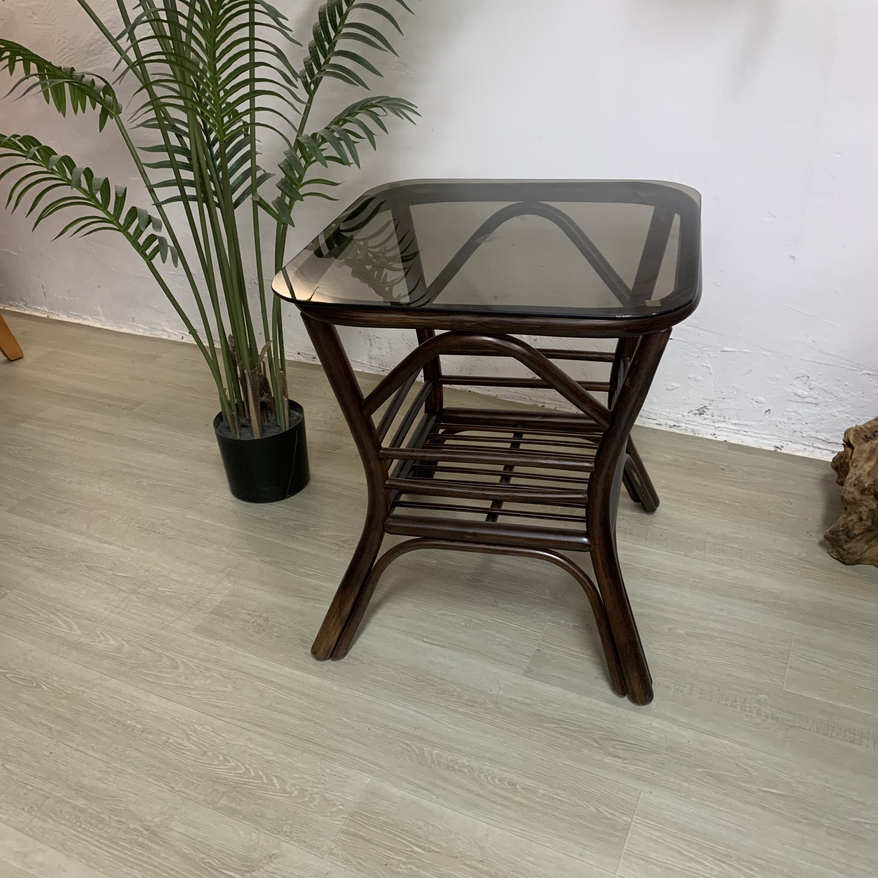 室外家用客厅藤茶几休闲桌椅藤椅三件套藤编茶桌椅桌子简约阳台桌