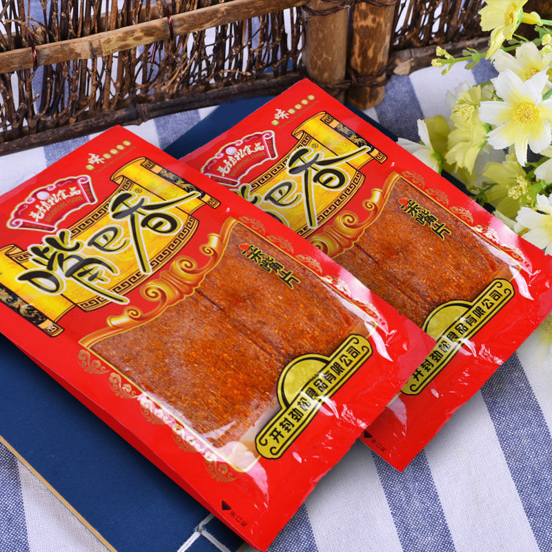 毛劲松嘴巴香80后怀旧休闲零食辣条亲嘴片碳水麻辣素食面筋大辣