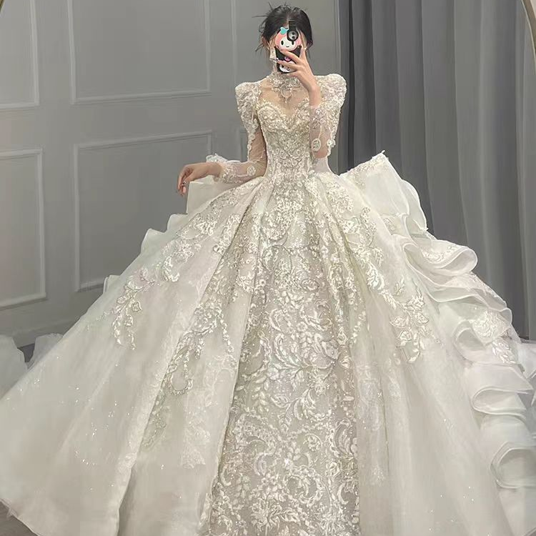 子沐婚纱 出公主齐地婚纱 NO包邮