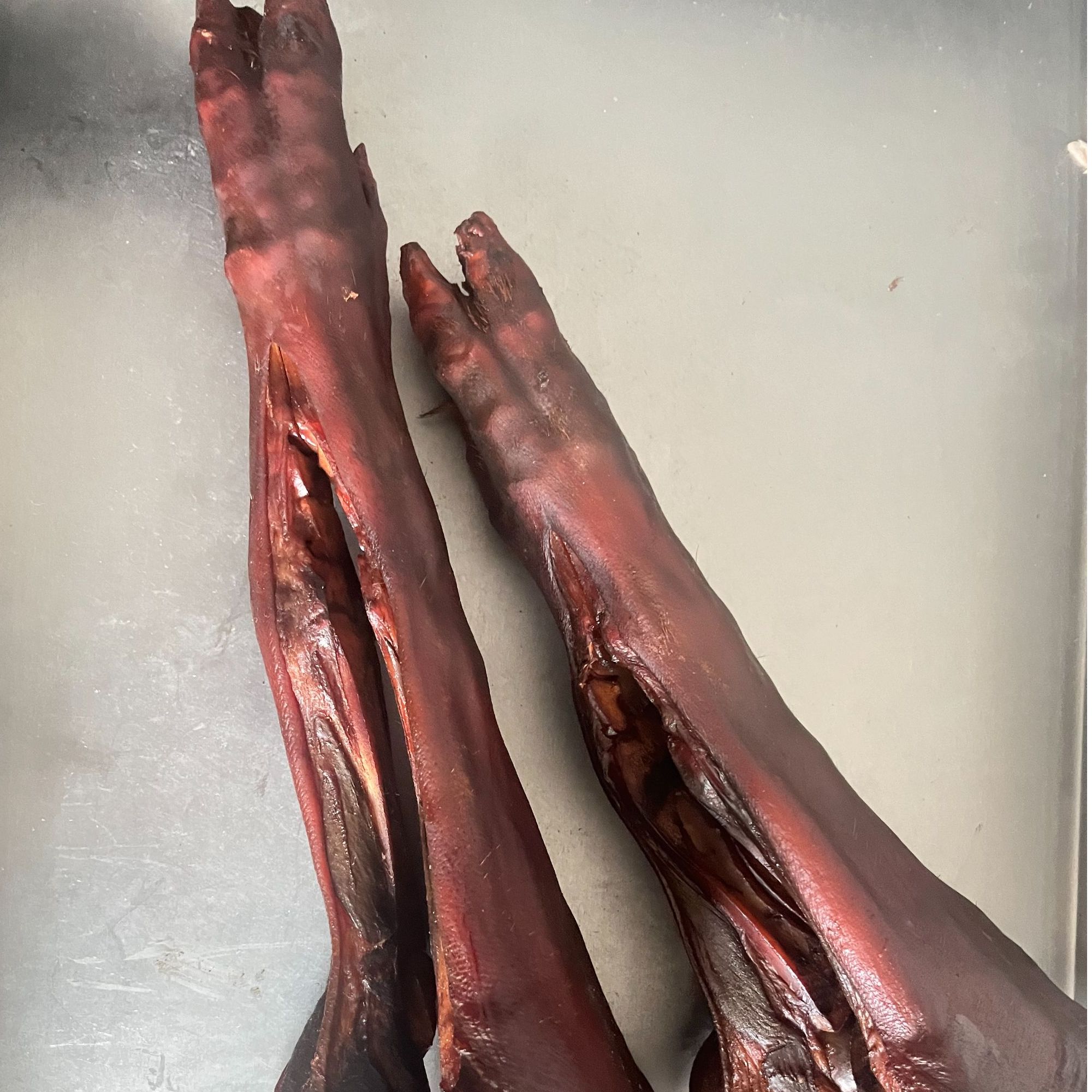 【烟熏猪脚】柴火熏烤四川传统美食