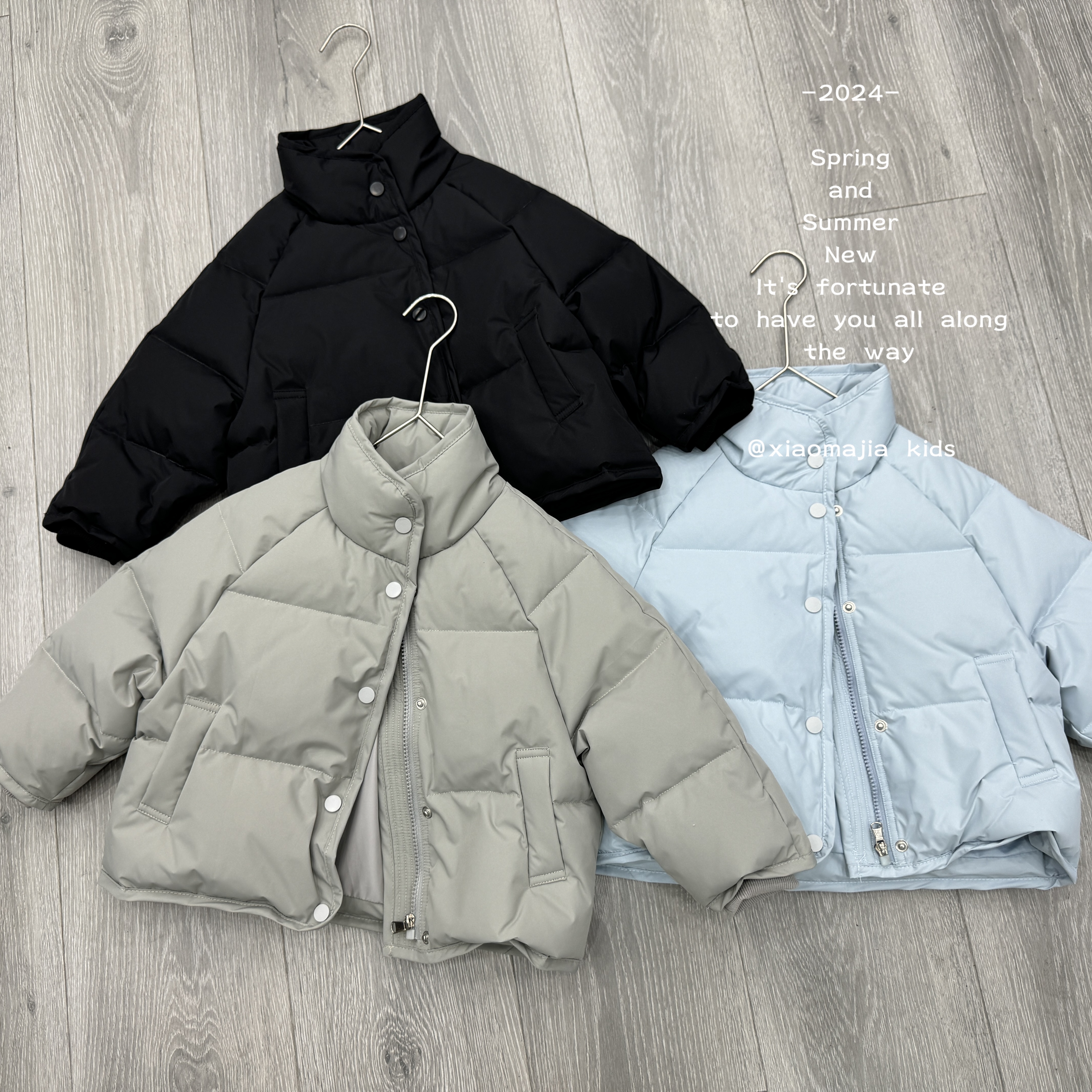 现货-儿童新国标90白鸭绒羽绒服D-3792杜邦三防时尚羽绒外套