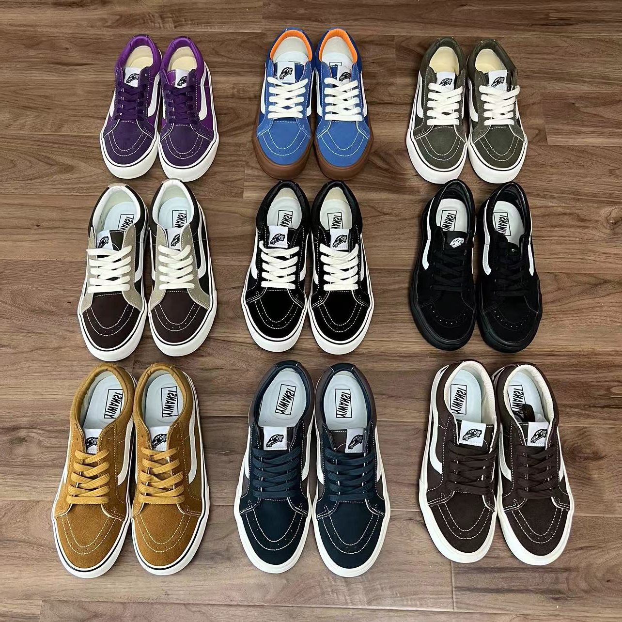 【断码清仓】【自主品牌平替】高品质黑白色彩色板鞋休闲鞋帆布鞋