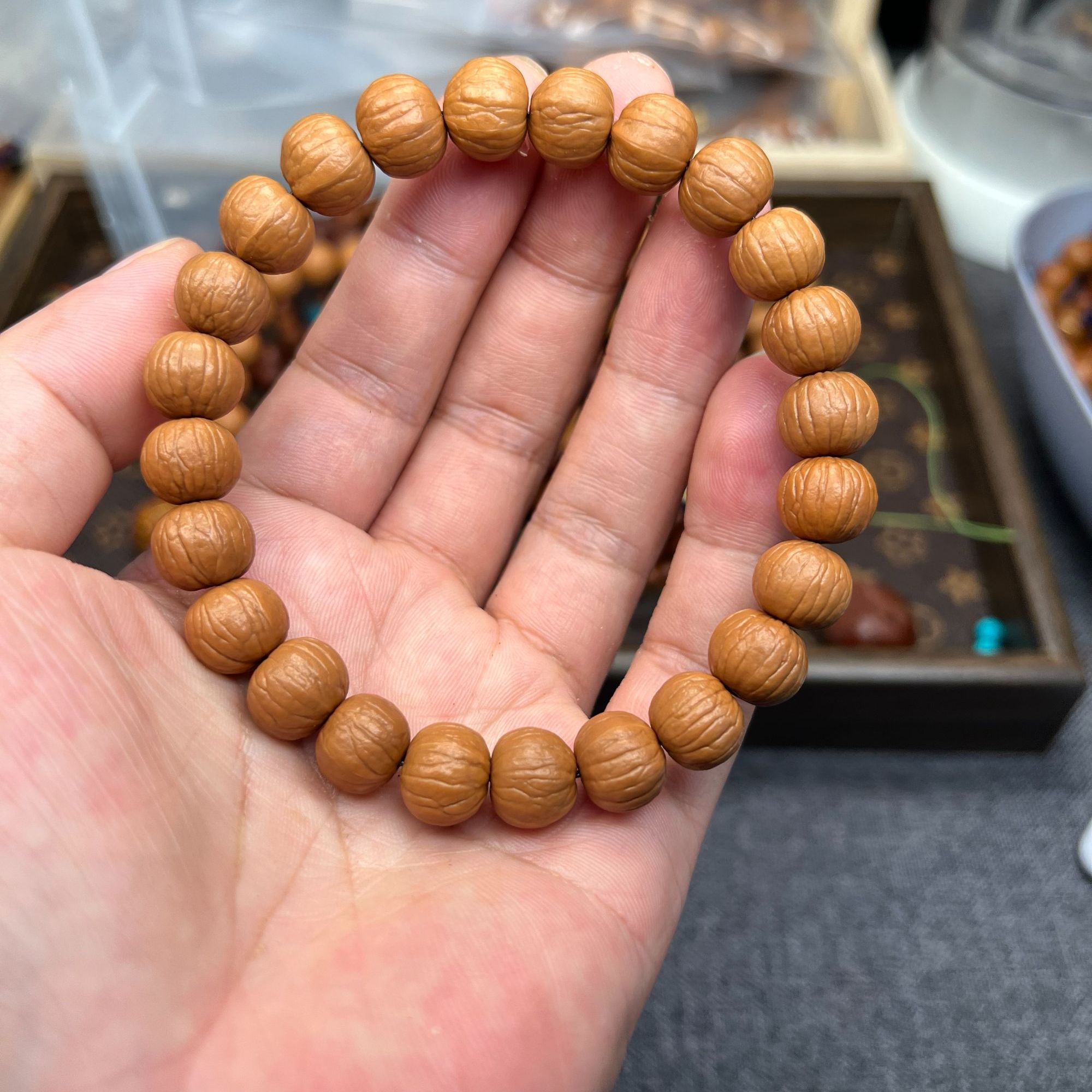 小南瓜桩猴头核桃手串牛津红王者双鳍猴王南瓜高油天然矮桩鲨鱼鳍