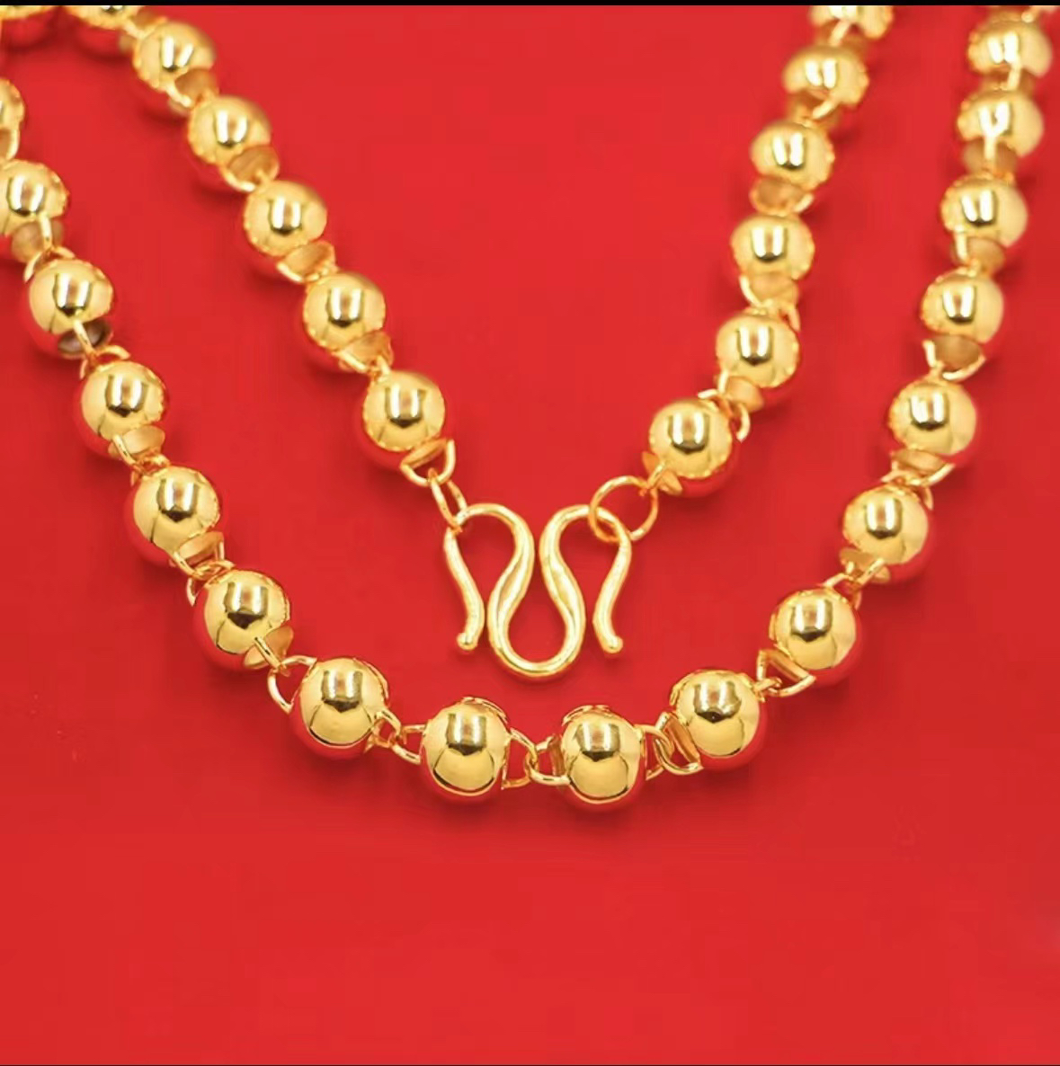 合金项链 圆珠卡6男士女士时尚款