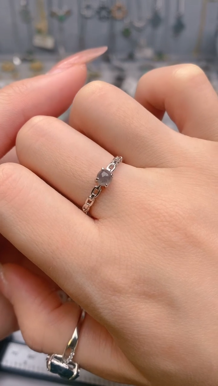 【闪购商品】翡翠戒指银S925镶嵌1