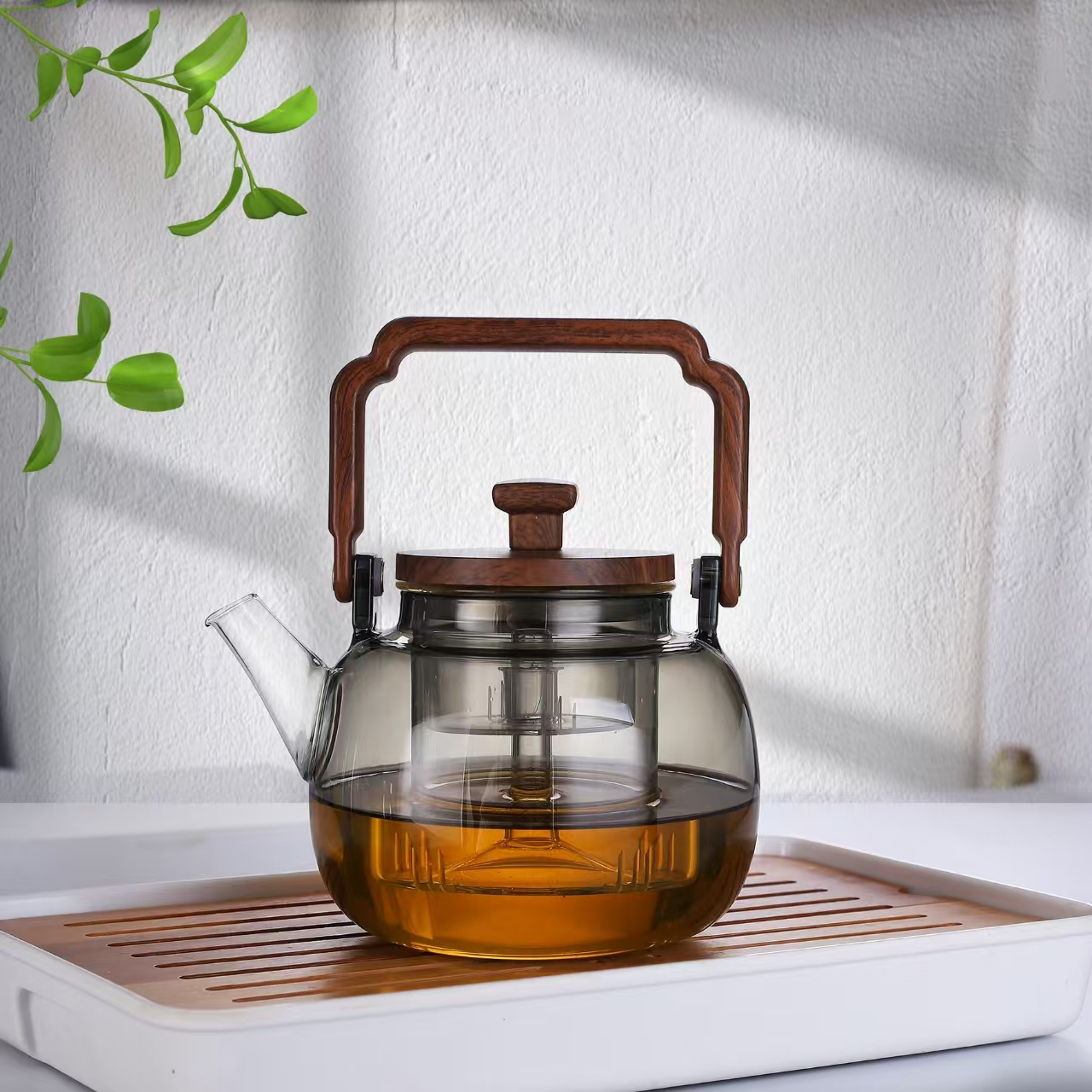 2024新款耐热玻璃壶煮茶蒸茶壶家用大容量大号加厚泡茶煮水壶过滤