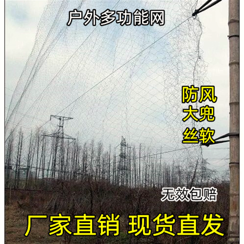 果园户外89防护尼龙网养殖网防鸟网尼龙网鱼塘养殖防护机场胶丝网