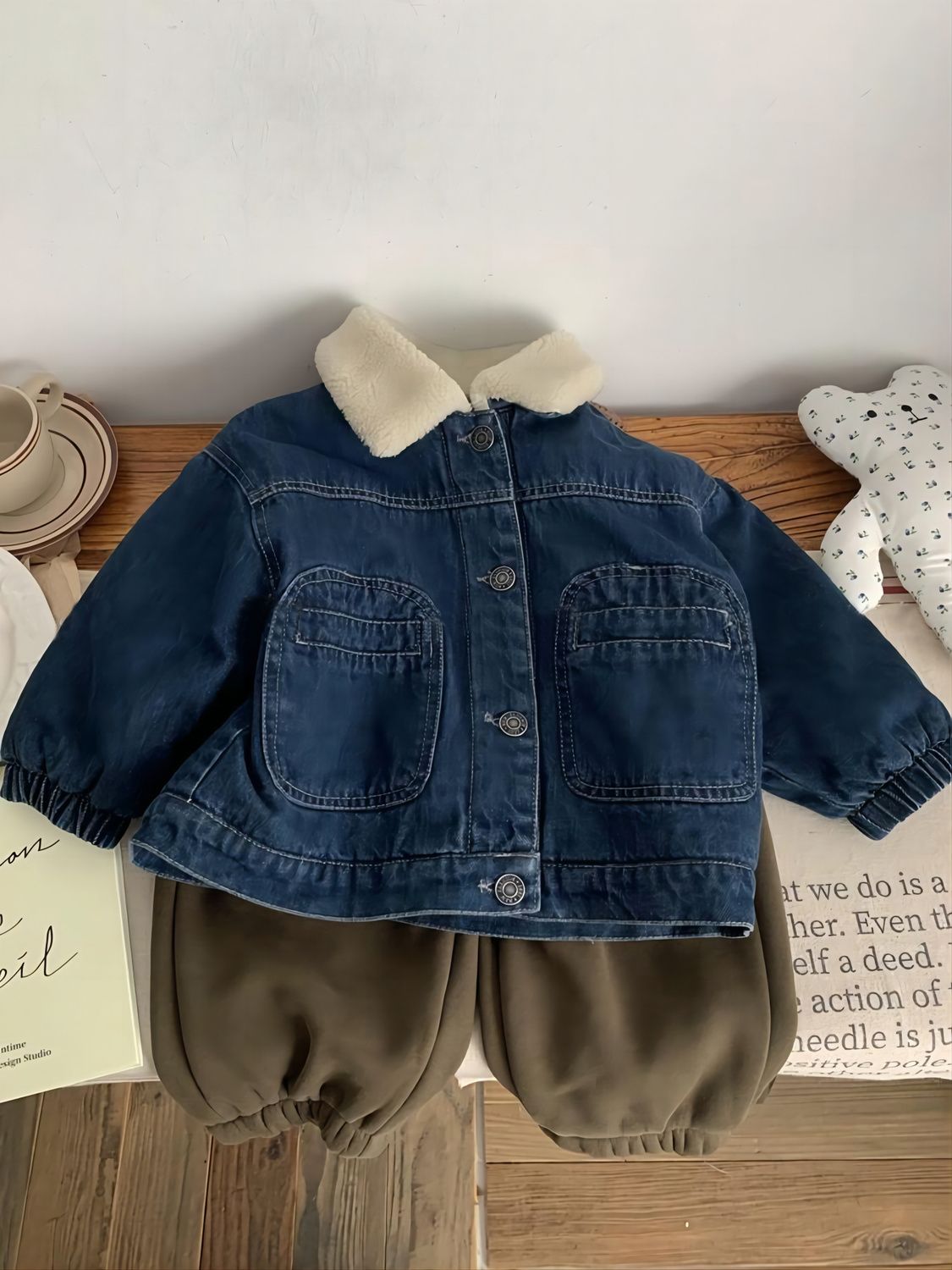 男女童套装2023冬装儿童冬季单件加厚棉袄外套宝宝小童加绒两件套