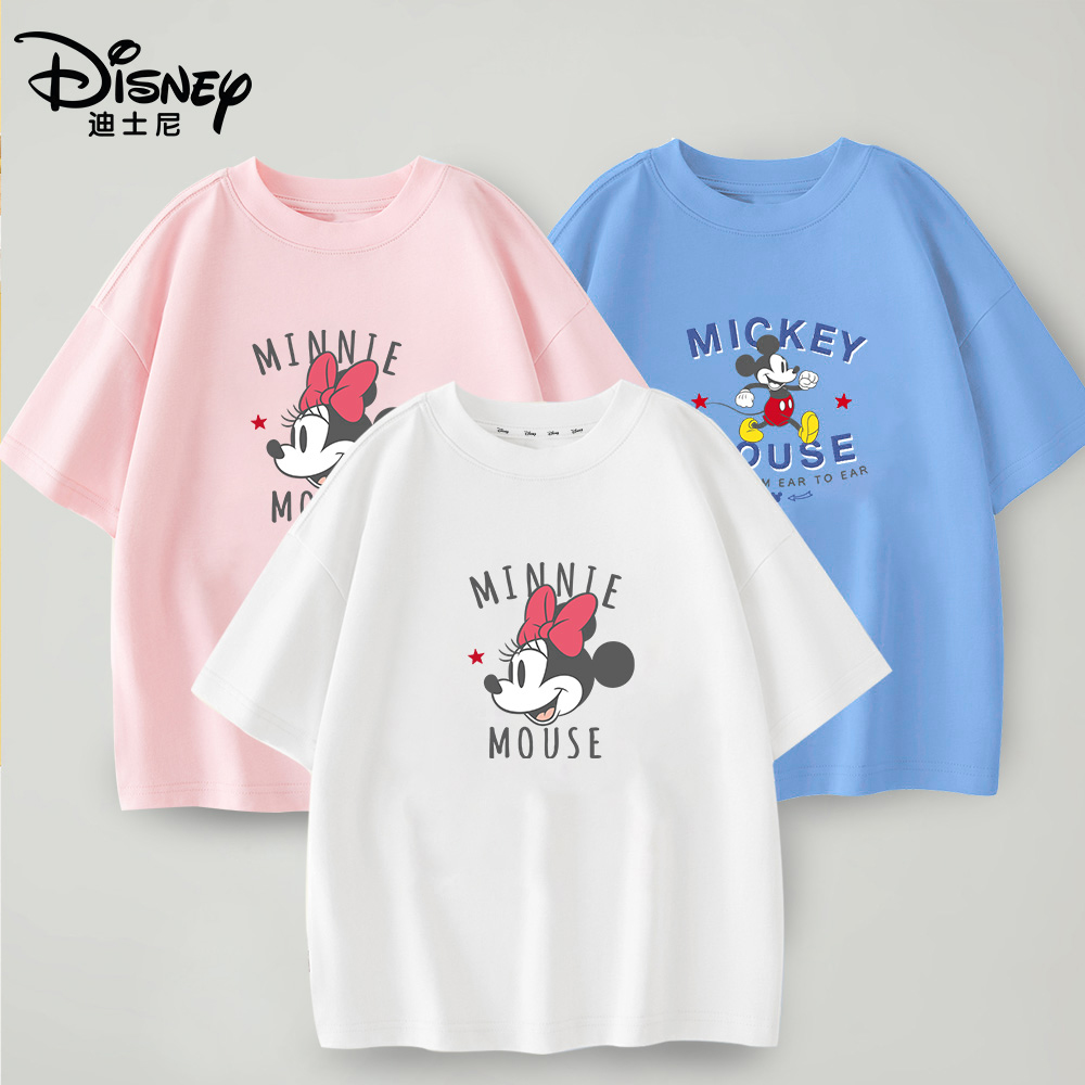迪士尼/DISNEY夏季儿童短袖卡通时尚上衣