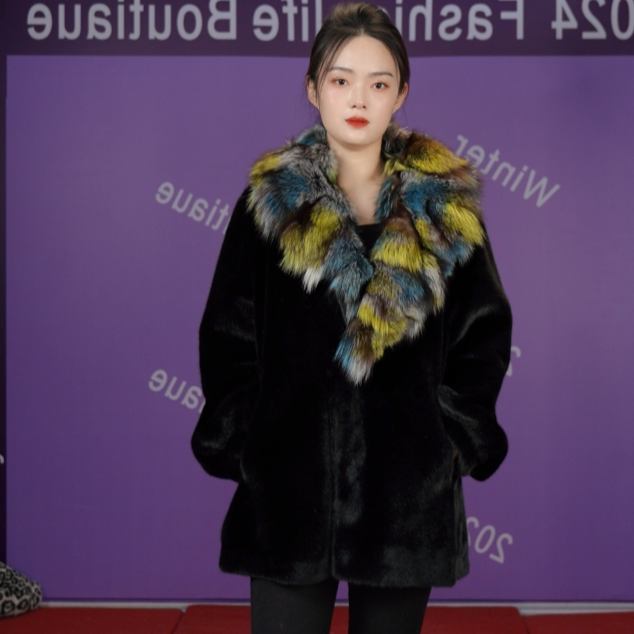 0177秋冬大码女装 洋气时尚高端妈妈冬季外套