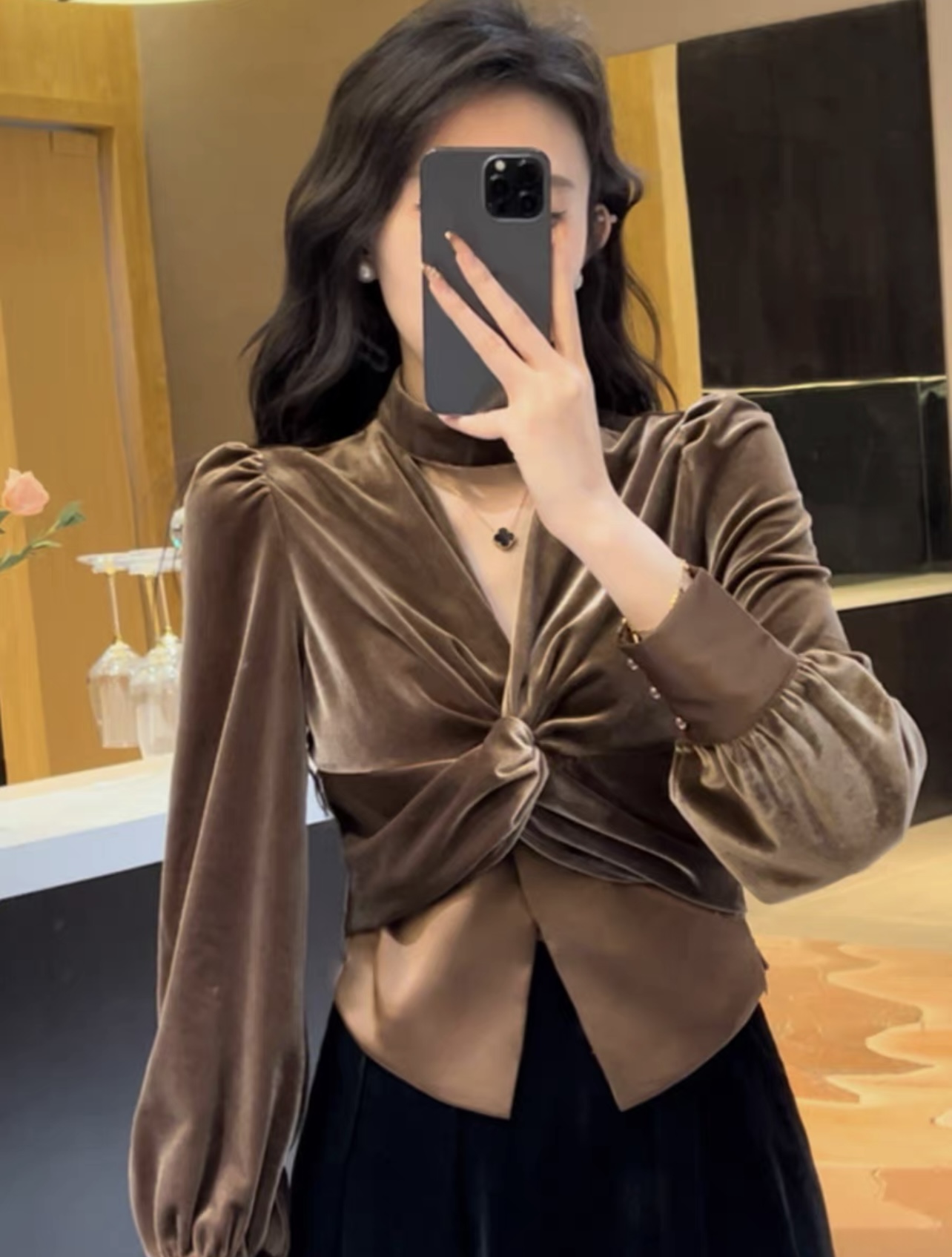 法式金丝绒连衣裙辣妹上衣旗袍显瘦上档次金丝绒系列大全