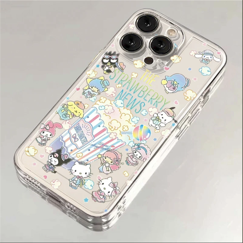 卡通凯蒂猫适用iPhone15promax手机壳苹果13/12软壳XSMAX/14p