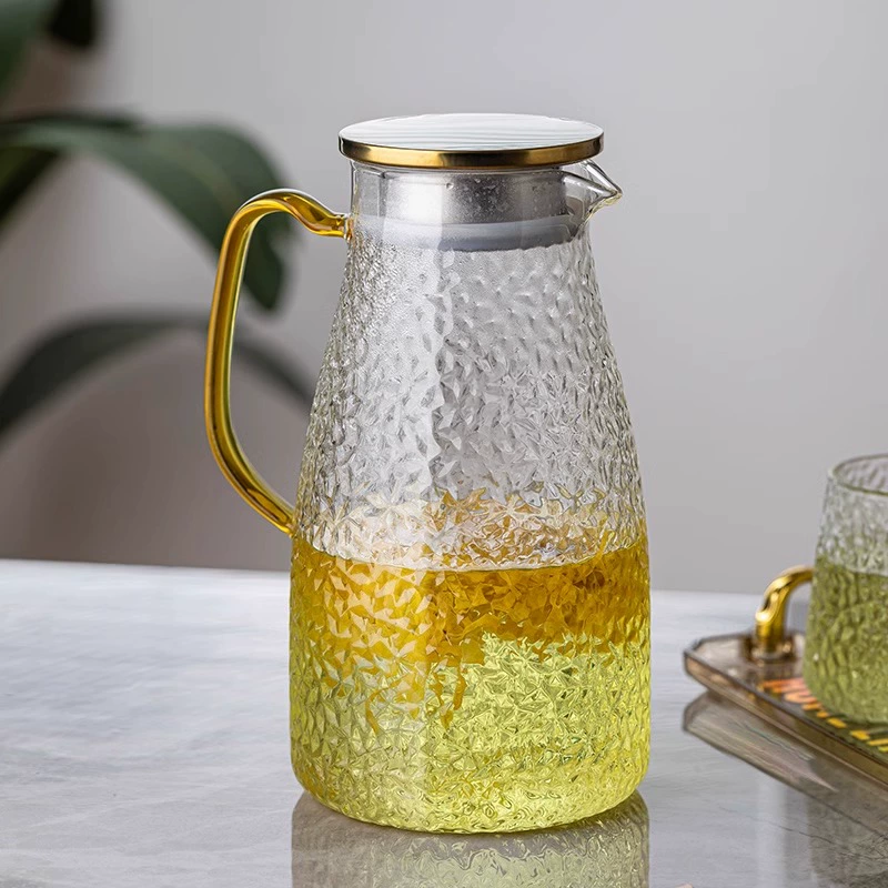 冷水壶家用客厅待客凉水壶玻璃水壶耐高温大容量扎壶凉白开凉杯子