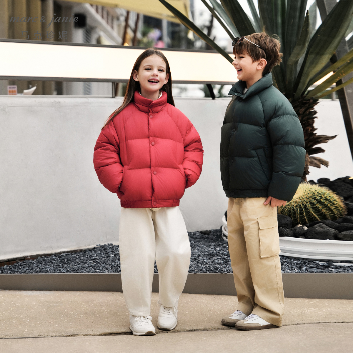 【新年款】马克珍妮儿童羽绒服男女童校园加厚面包羽绒服冬款240913
