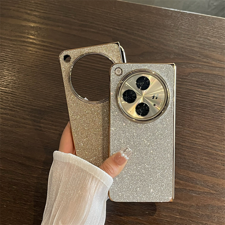 适用oppo find n3折叠屏手机壳oppofindn3高档电镀奢华闪粉保护壳