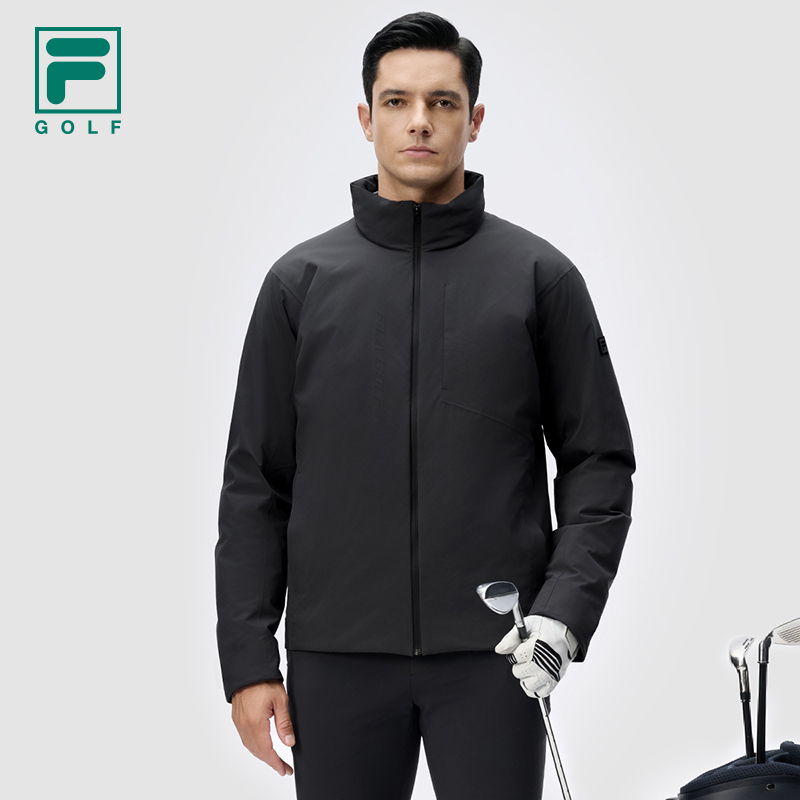 FILA斐乐羽绒服【鹅绒90%】男士高端商务休闲立领棉羽A11M445907F