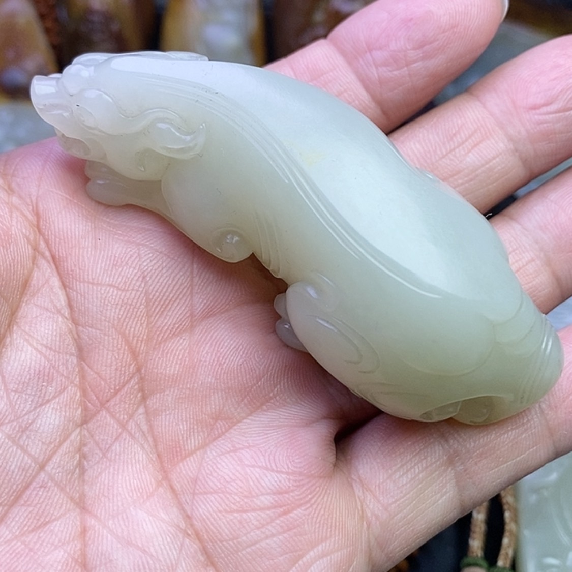 【闪购商品】和田玉（青白玉）吊坠(不含链)未镶嵌鸿**头