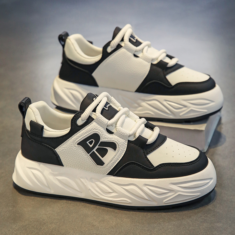 乔丹2023新款男鞋秋冬季青少年运动休闲板鞋厚底防滑皮面跑步潮鞋