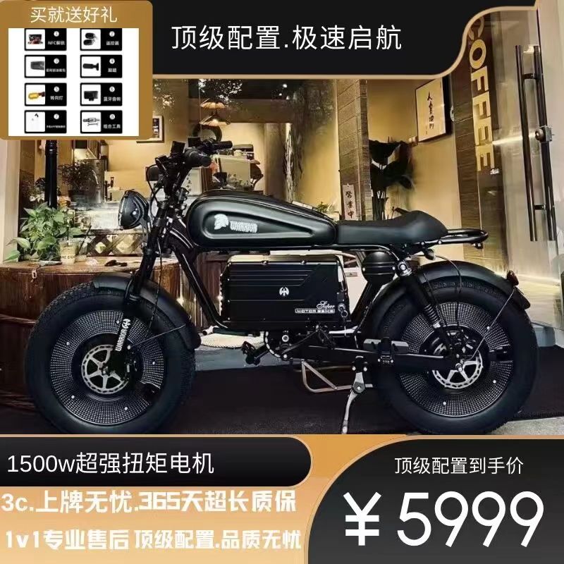 Himoto电动自行车电摩托车代步车机车电车可上牌3c认证新国标