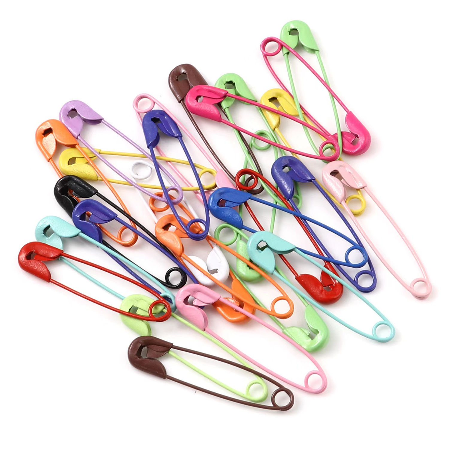 固定衣服针3厘米彩色金属小别针 手工保险针办公用品家用编织拉针