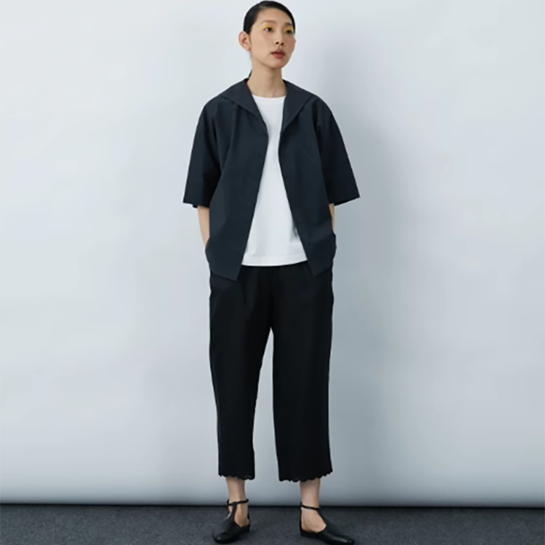 纯！LOISI*贵牌19800日元早秋设计感女士衬衫气质百搭格子衫上衣