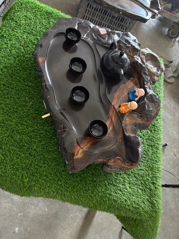 灵璧石花盆茶盘烟灰缸砚台【一物一拍，直播间实物】