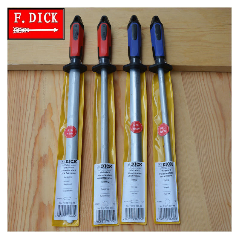 德国原装正品迪克箭牌磨刀棒中目细纹 超细纹荡刀棍 家用屠宰专业