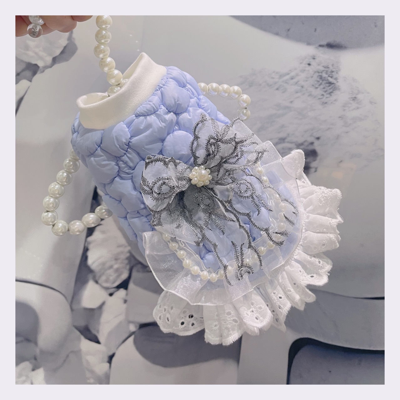 小体马尔济斯宠物衣服加绒开扣款超厚保暖发热绒背心狗狗冬款棉衣