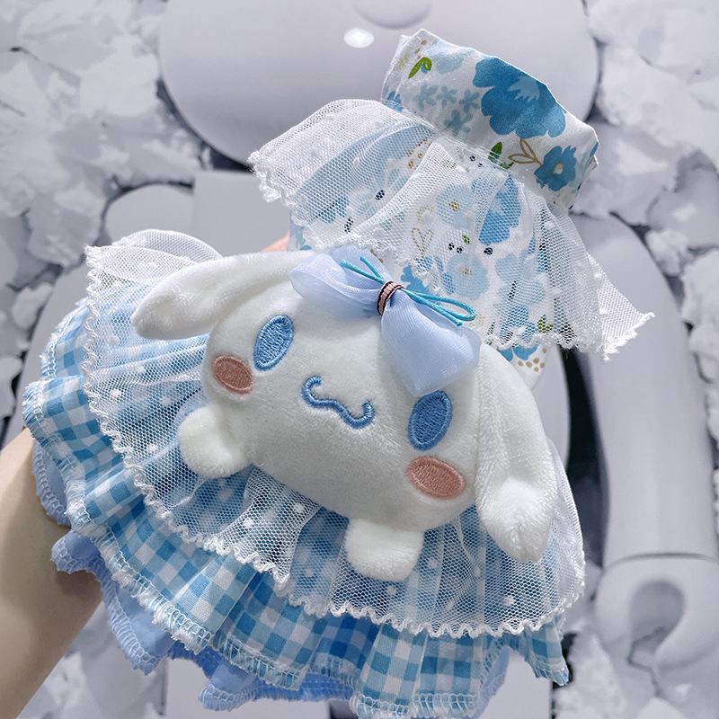 马尔济斯小体比熊博美泰迪宠物狗狗连衣裙可爱玉桂狗夏款清新裙子