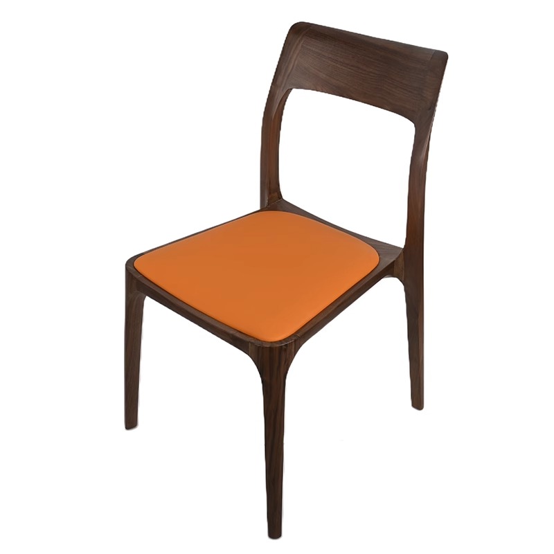 微瑕福利品不支持退换黑胡桃木实木椅子餐椅轻奢酒店中式餐厅极简