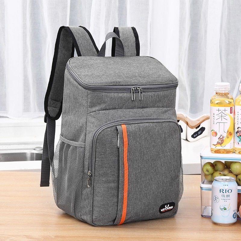 双肩背包大容量保温袋铝箔外卖送餐箱便携式冰包户外保鲜野餐包